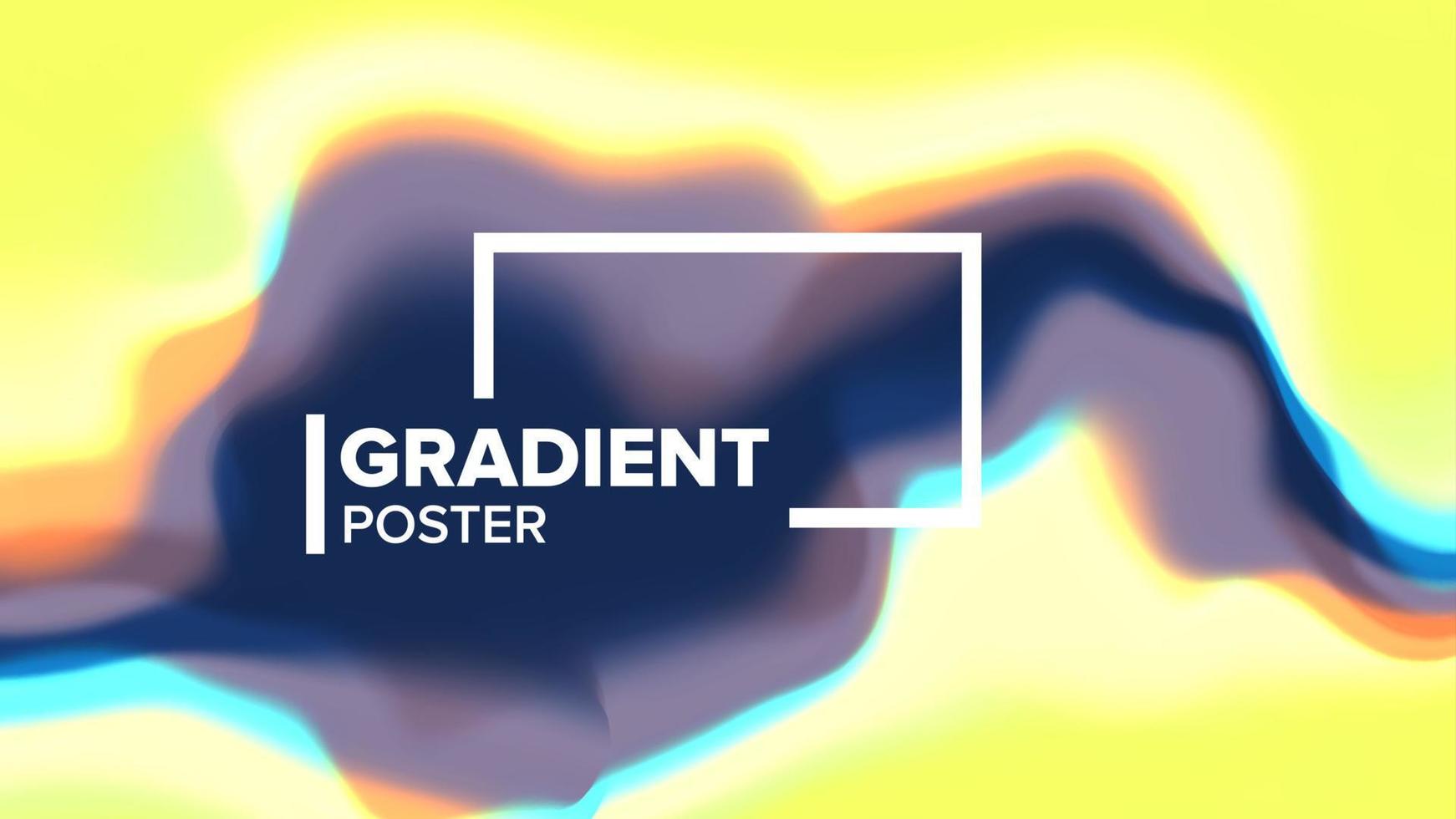Gradient Fluid Background Vector. Minimal Wallpaper. Cool Brochure. Plastic Spiral. Liquid Design Illustration vector