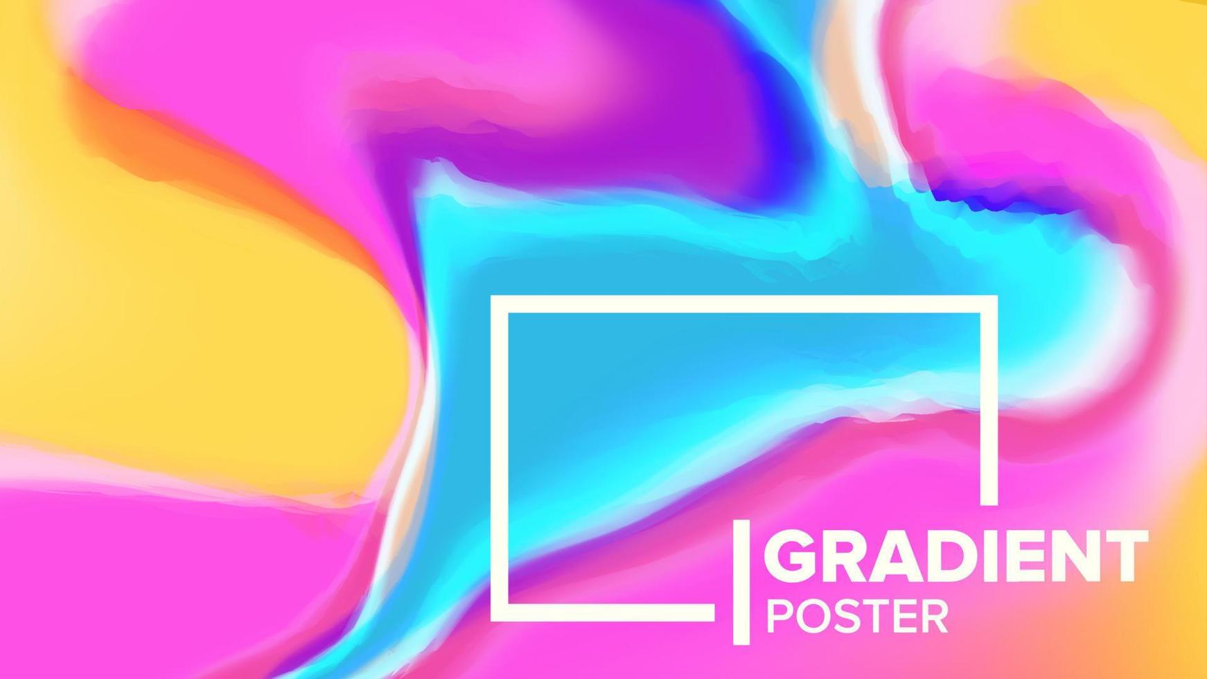 Gradient Fluid Background Vector. Poster Composition. Annual Report. Decoration Art. Liquid Design Illustration vector
