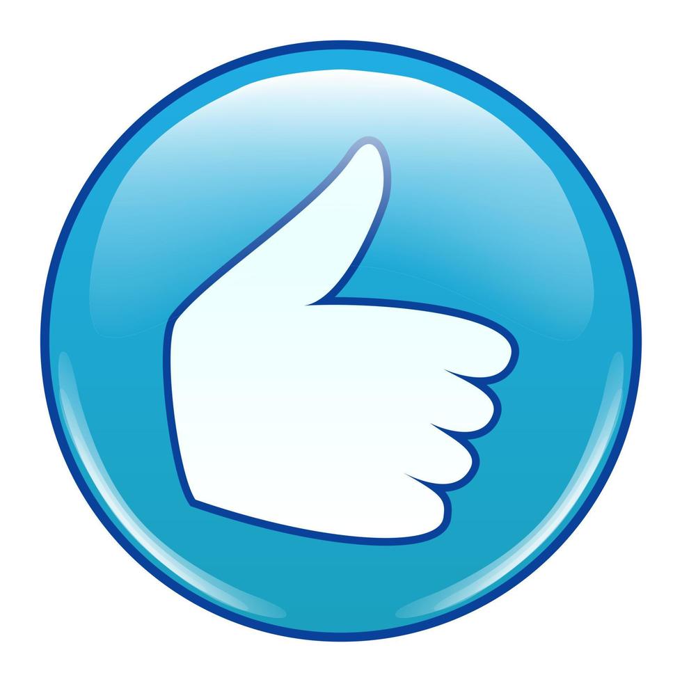 Emoji Emoticon Icon Vector. Like, Thumb Up vector