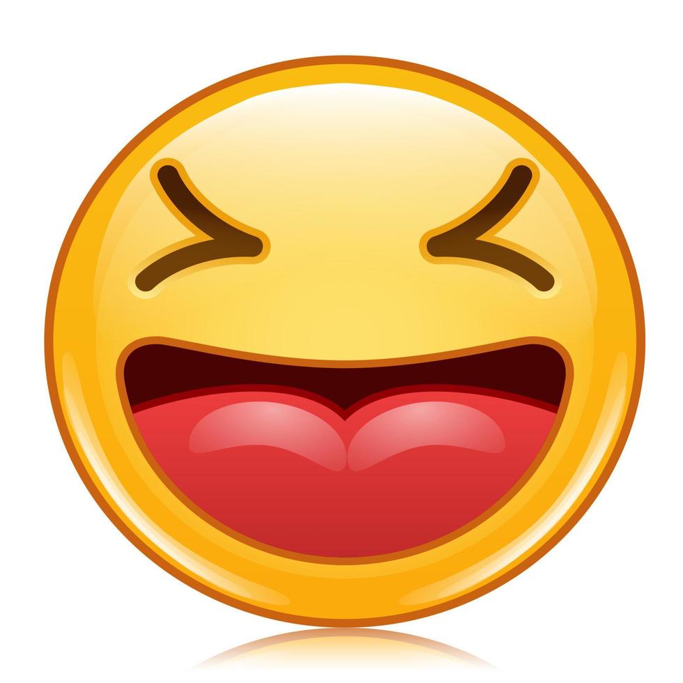 vector de icono de emoticono emoji. sonriente