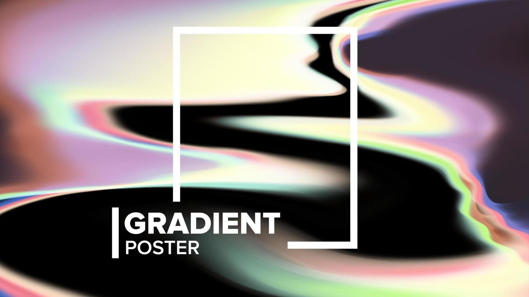 Gradient Fluid Background Vector. Future Color. Vibrant Vortex. Commercial Cover. Liquid Design Illustration vector