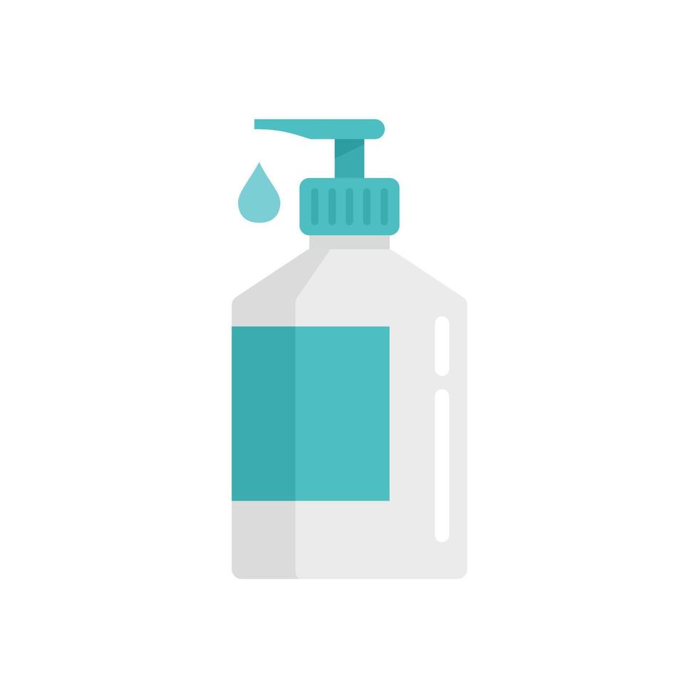 Disinfection dispenser drop icon, flat style vector