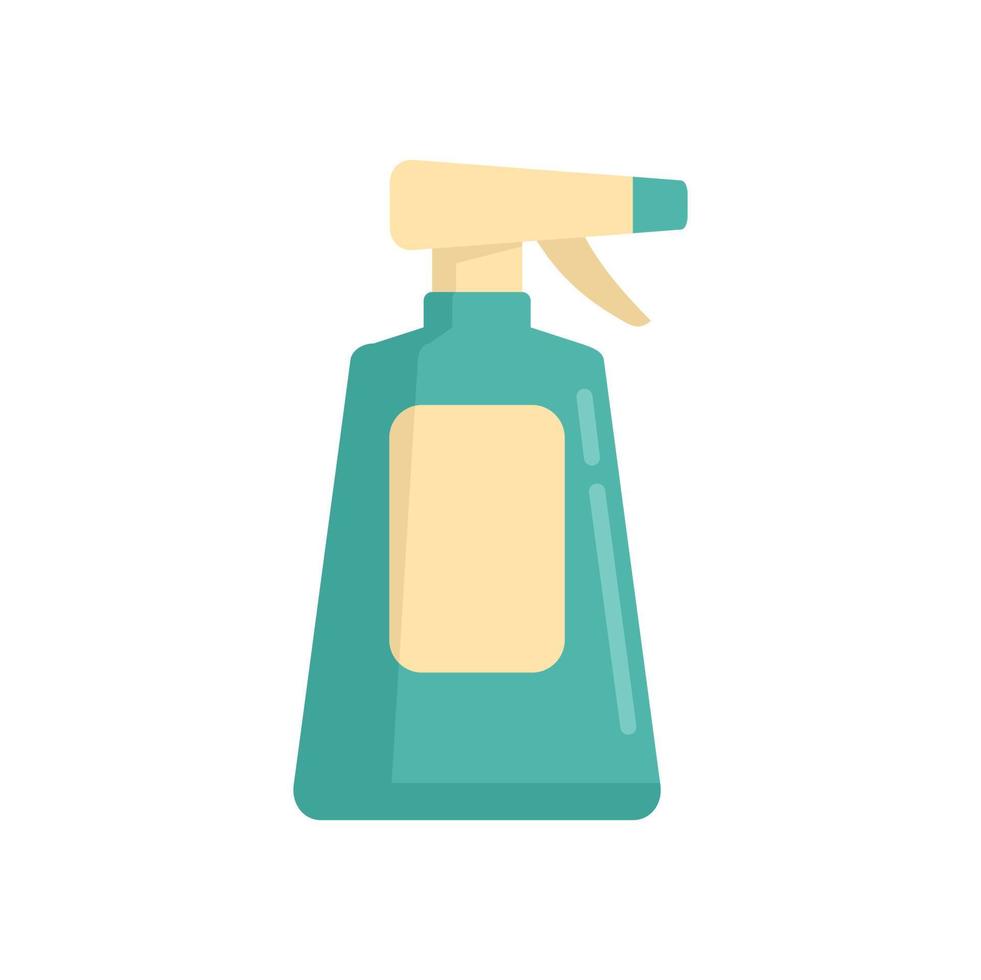 Disinfection plastic bottle icon, flat style vector