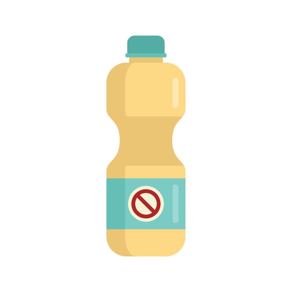 Disinfection bleach icon, flat style vector