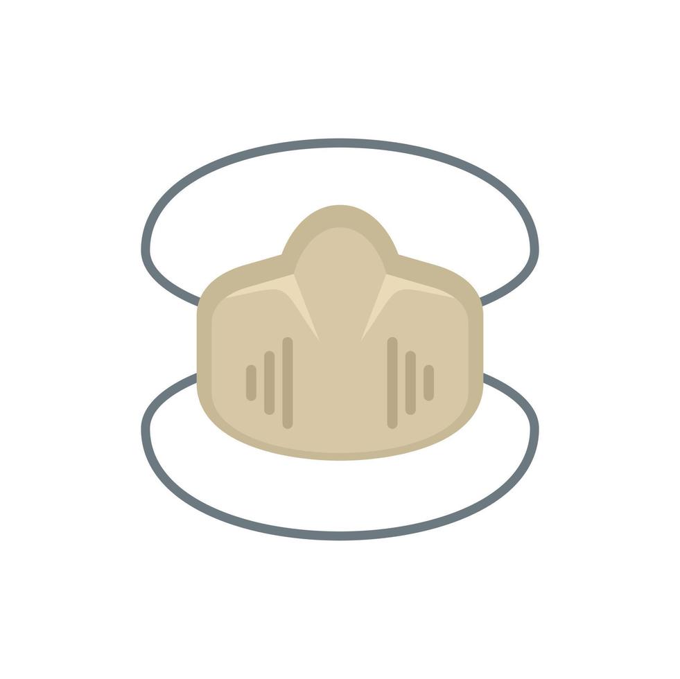 Disinfection soft mask icon, flat style vector