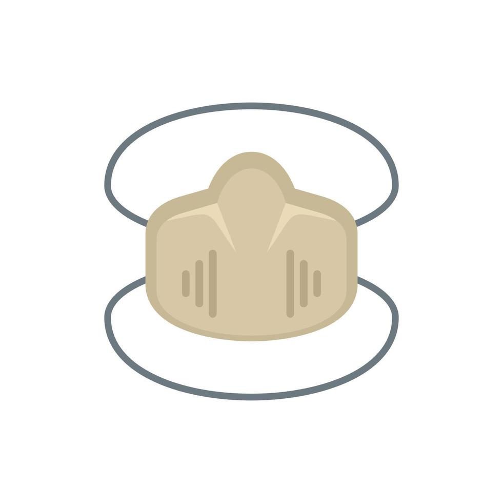 Disinfection soft mask icon, flat style vector