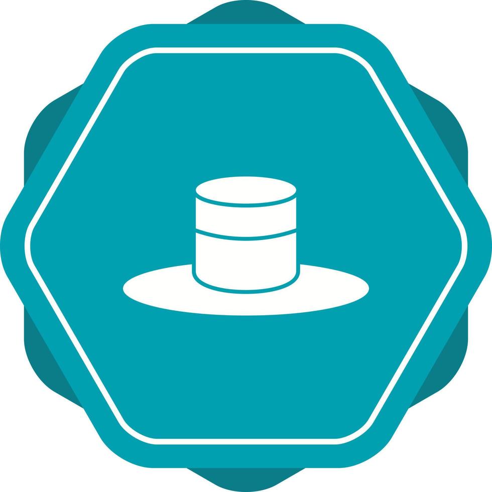 Unique Hat Vector Glyph Icon