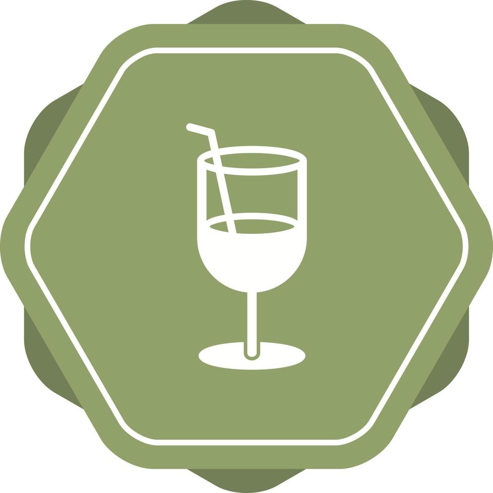 Unique Juice Vector Glyph Icon