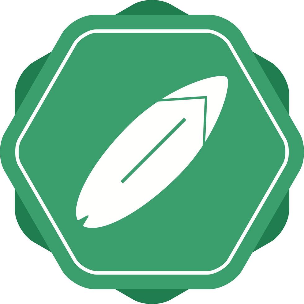 Unique Surfing Board Vector Glyph Icon
