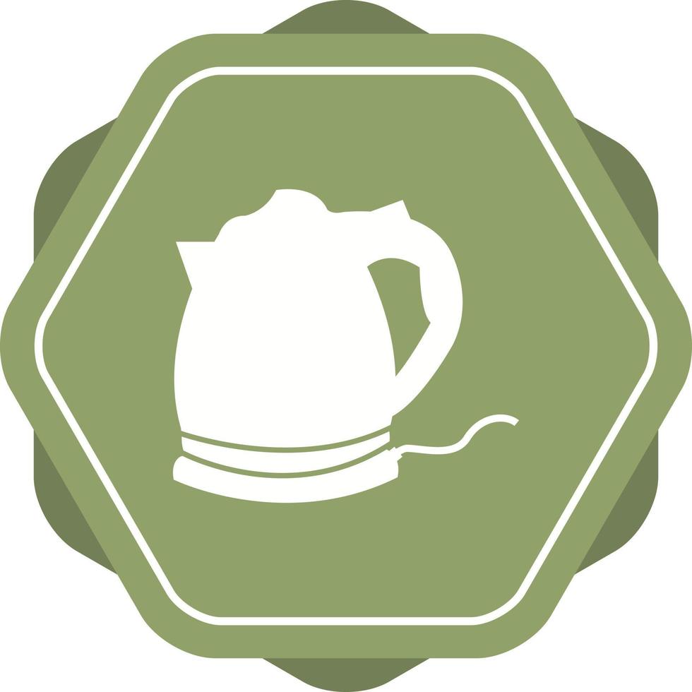 Unique Electric Kettle Glyph Vector Icon