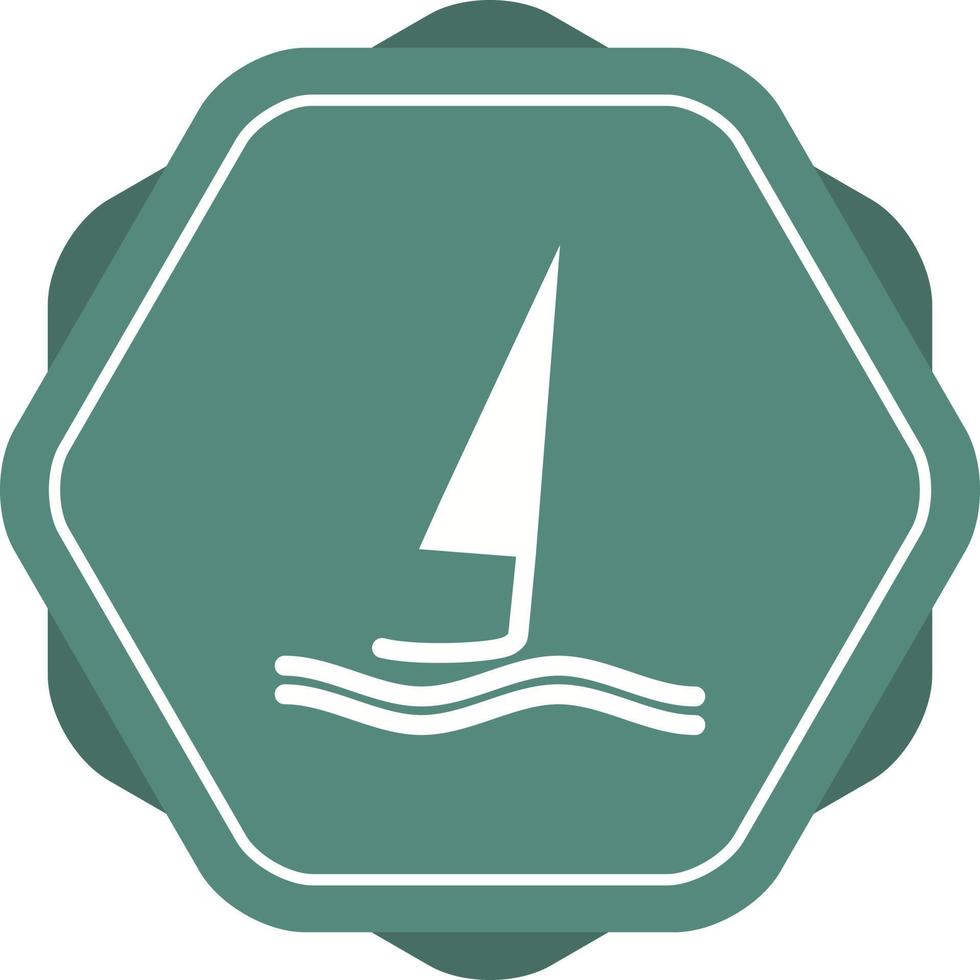 Unique Surfing Vector Glyph Icon