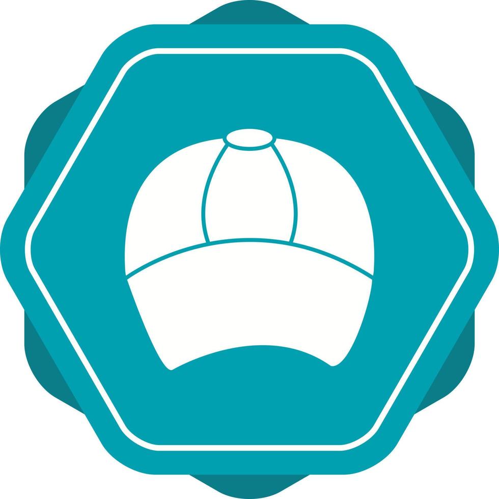 Unique Cap Vector Glyph Icon