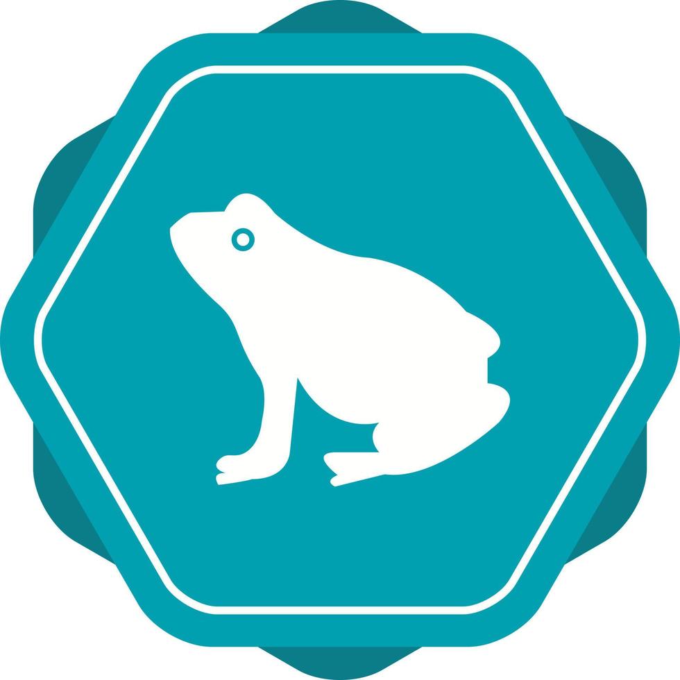 Unique Frog Vector Glyph Icon