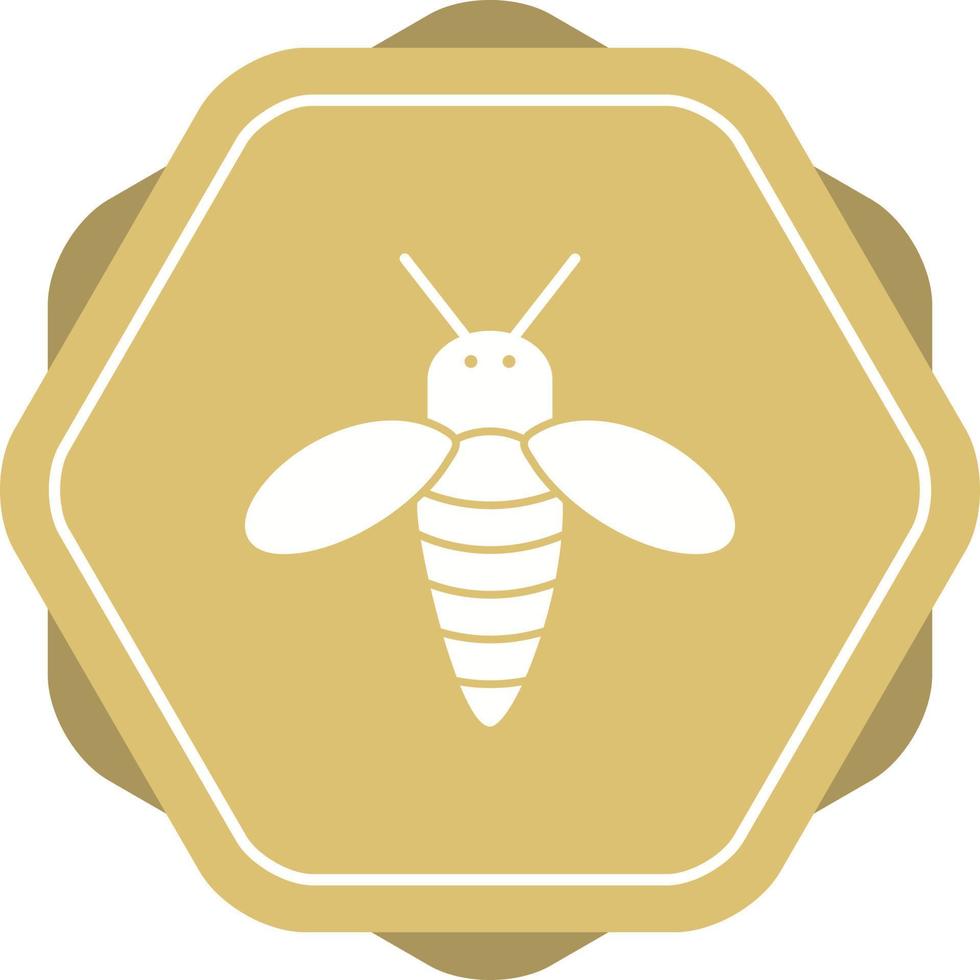 Unique Honey Bee Vector Glyph Icon