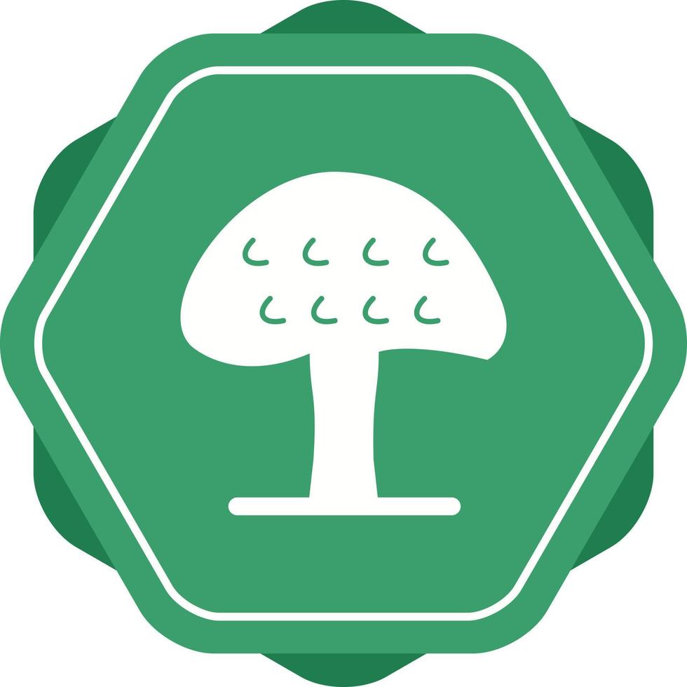 Unique Mushroom Vector Glyph Icon