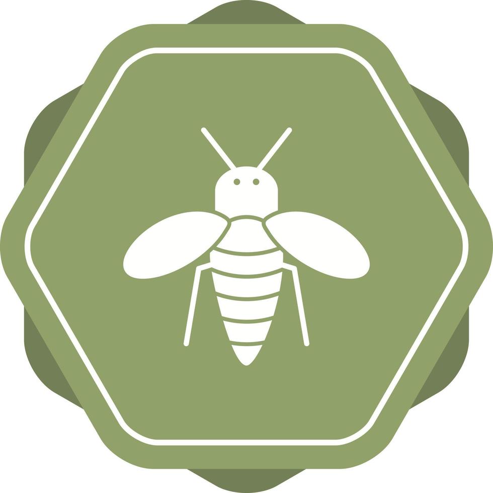 icono de glifo de vector de abeja de miel único