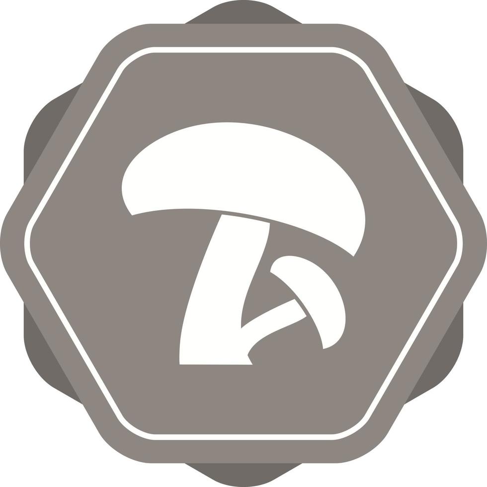 Unique Mushroom Vector Glyph Icon