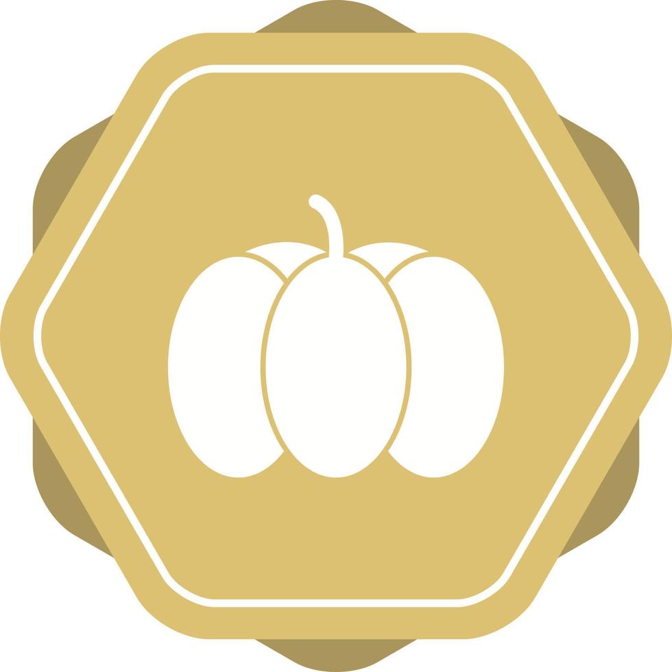 Unique Pumpkin Vector Glyph Icon