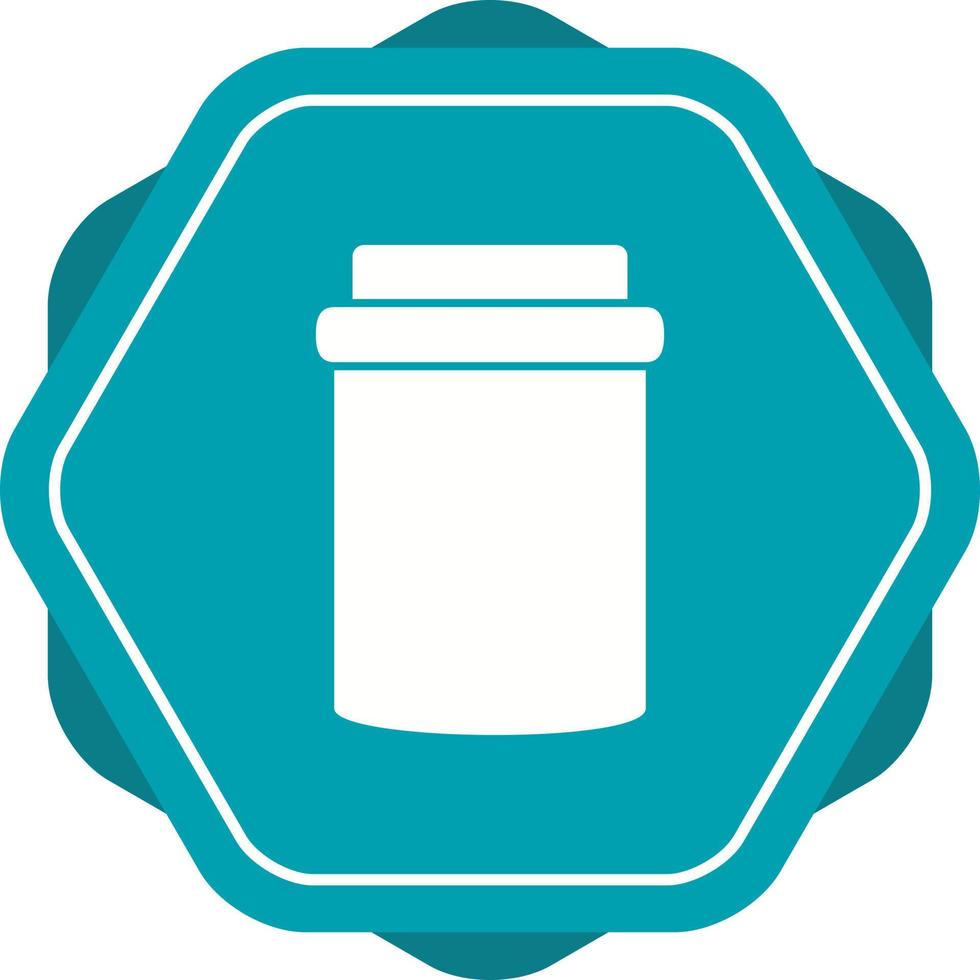 Unique Jam Bottle Vector Glyph Icon