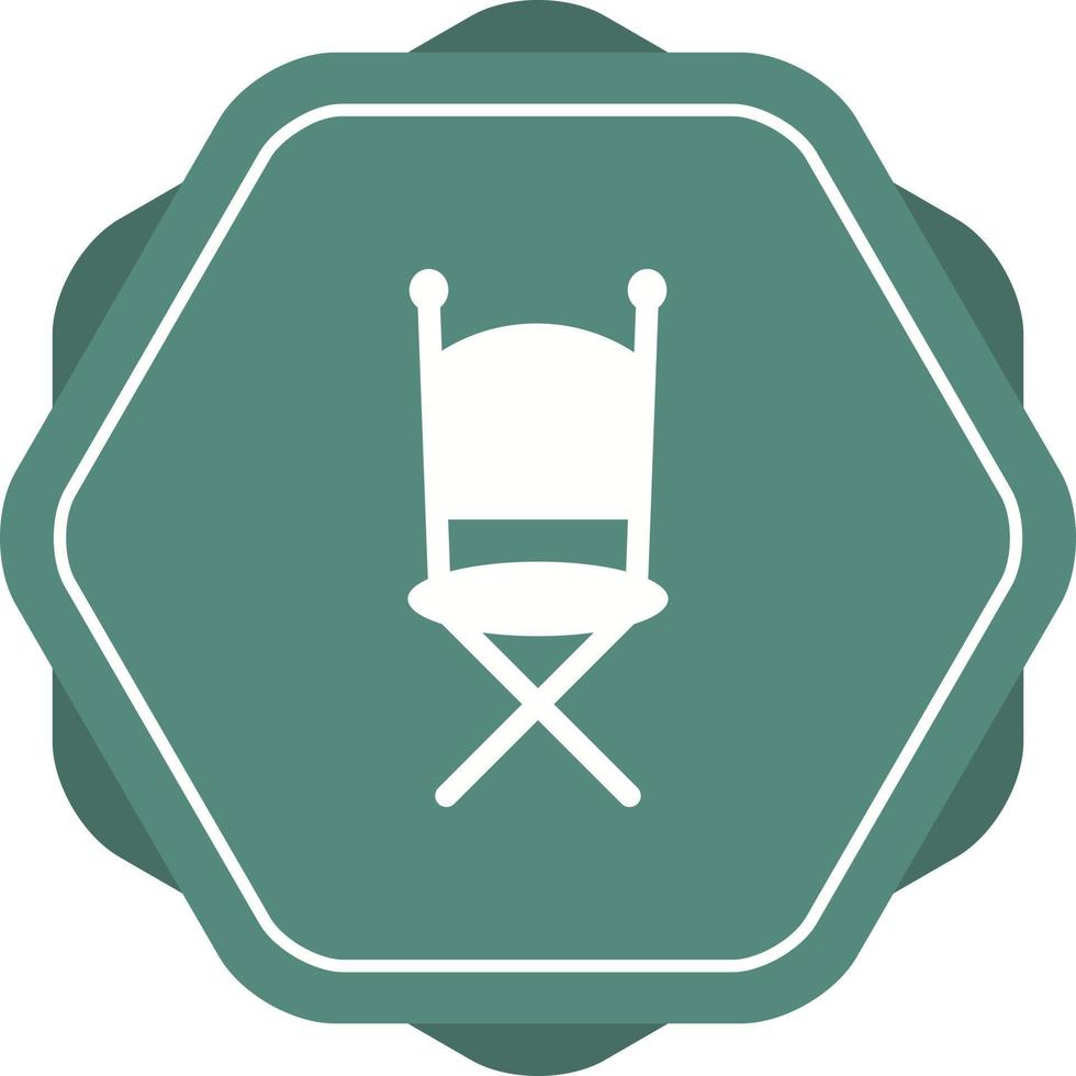 Unique Chair Vector Glyph Icon