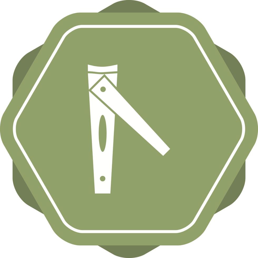 Unique Nail Cutter Vector Glyph Icon