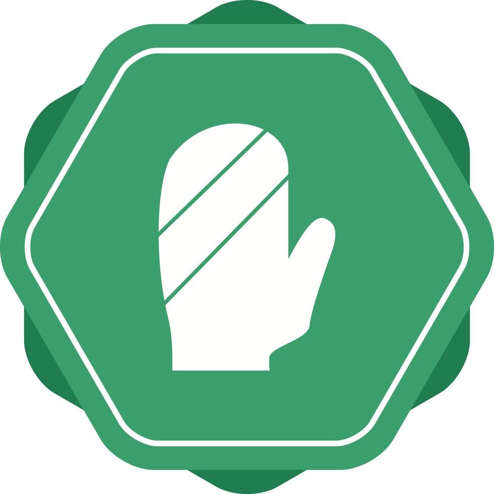 Unique Baking Glove Vector Glyph Icon