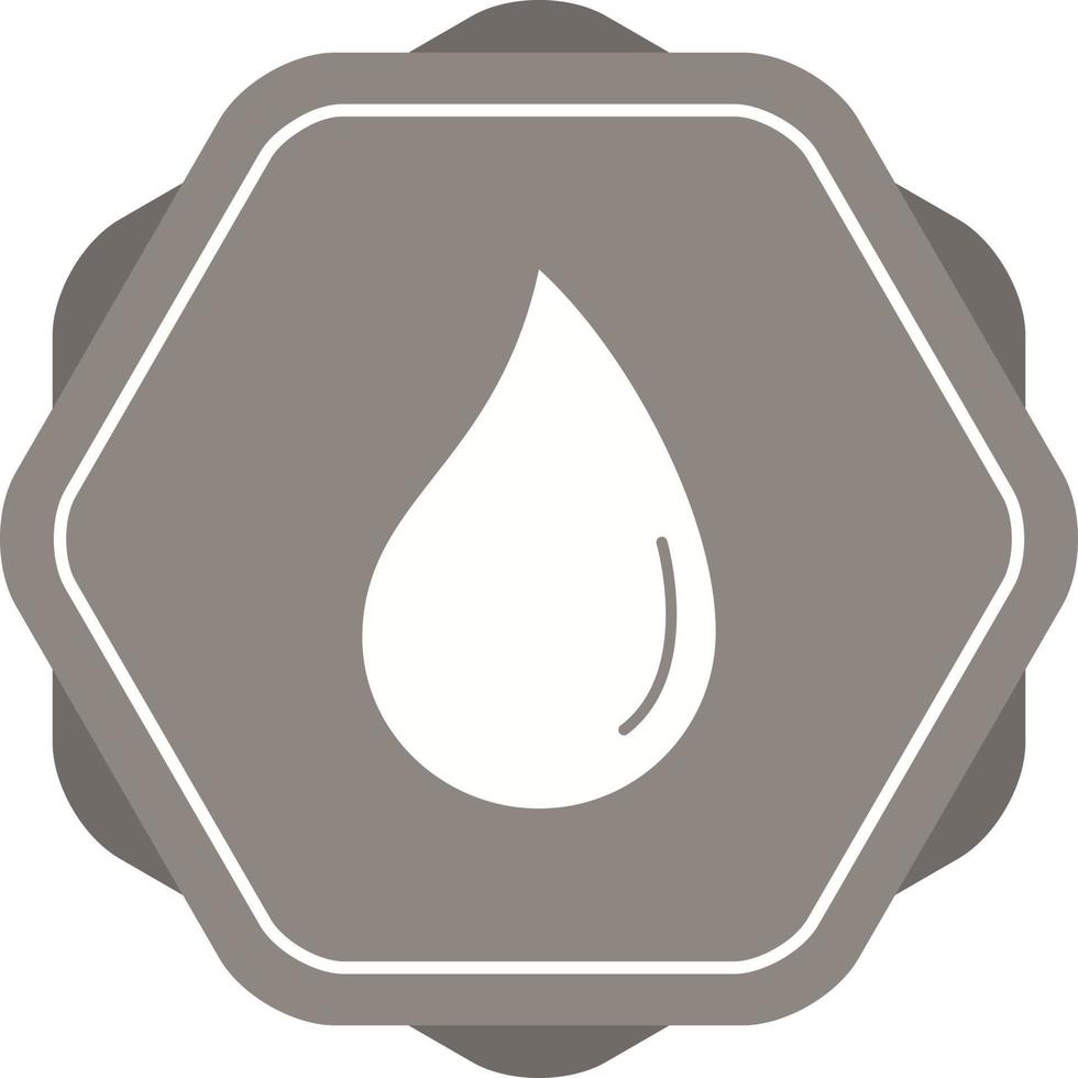 icono de glifo de vector de gota de agua único