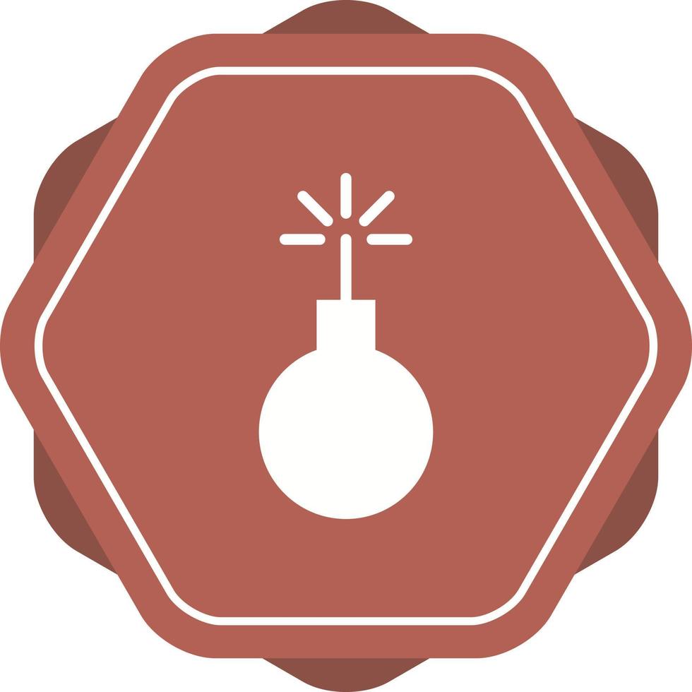 Unique Explosion Vector Glyph Icon