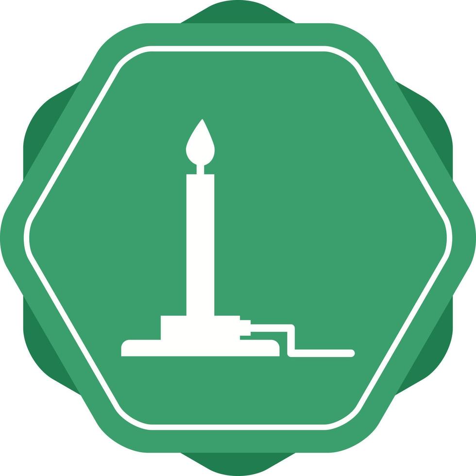 Unique Bunsen Burner Vector Glyph Icon