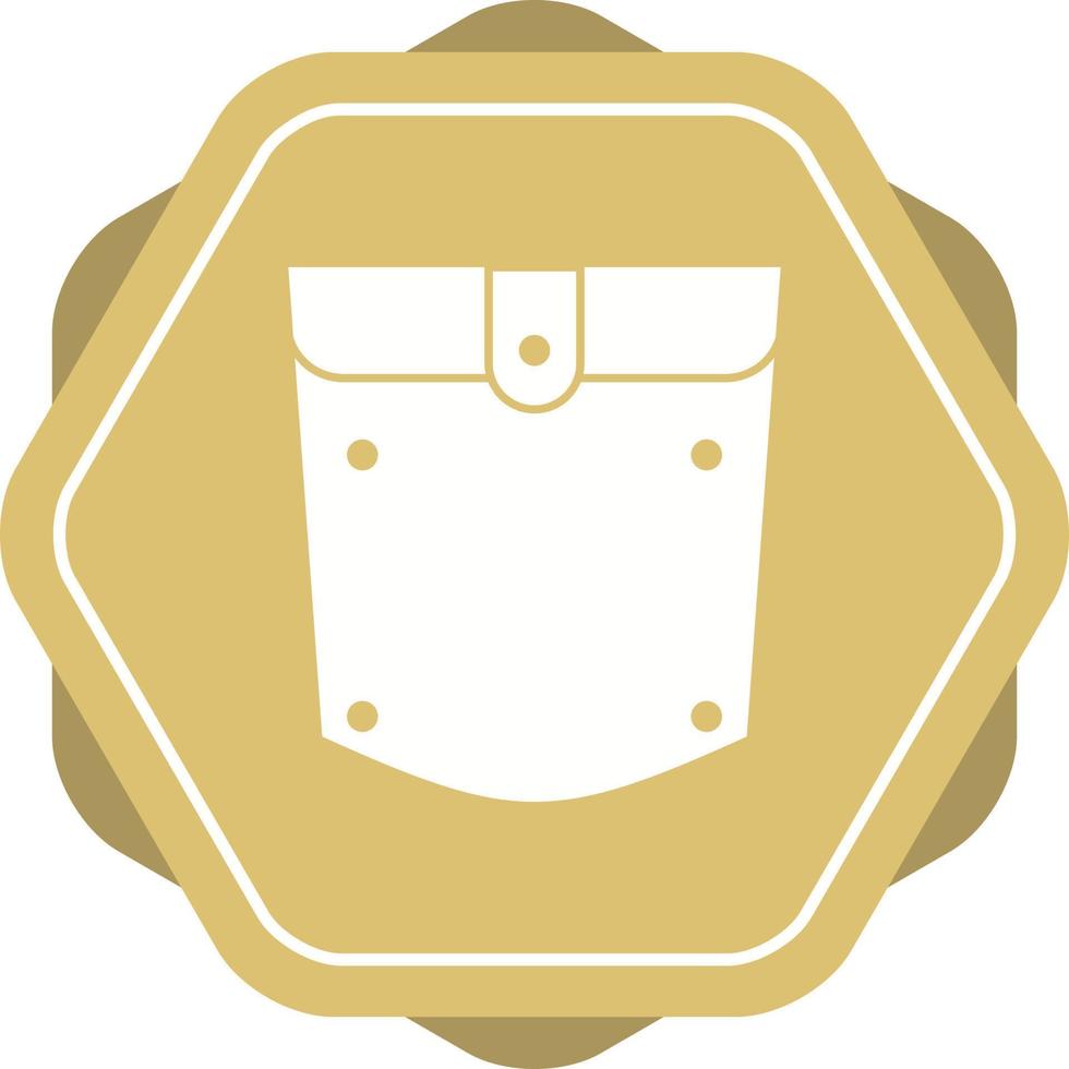 Unique Pocket Square Vector Glyph Icon