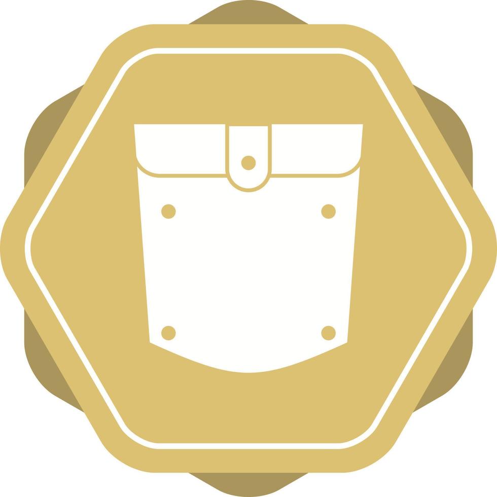 Unique Pocket Square Vector Glyph Icon