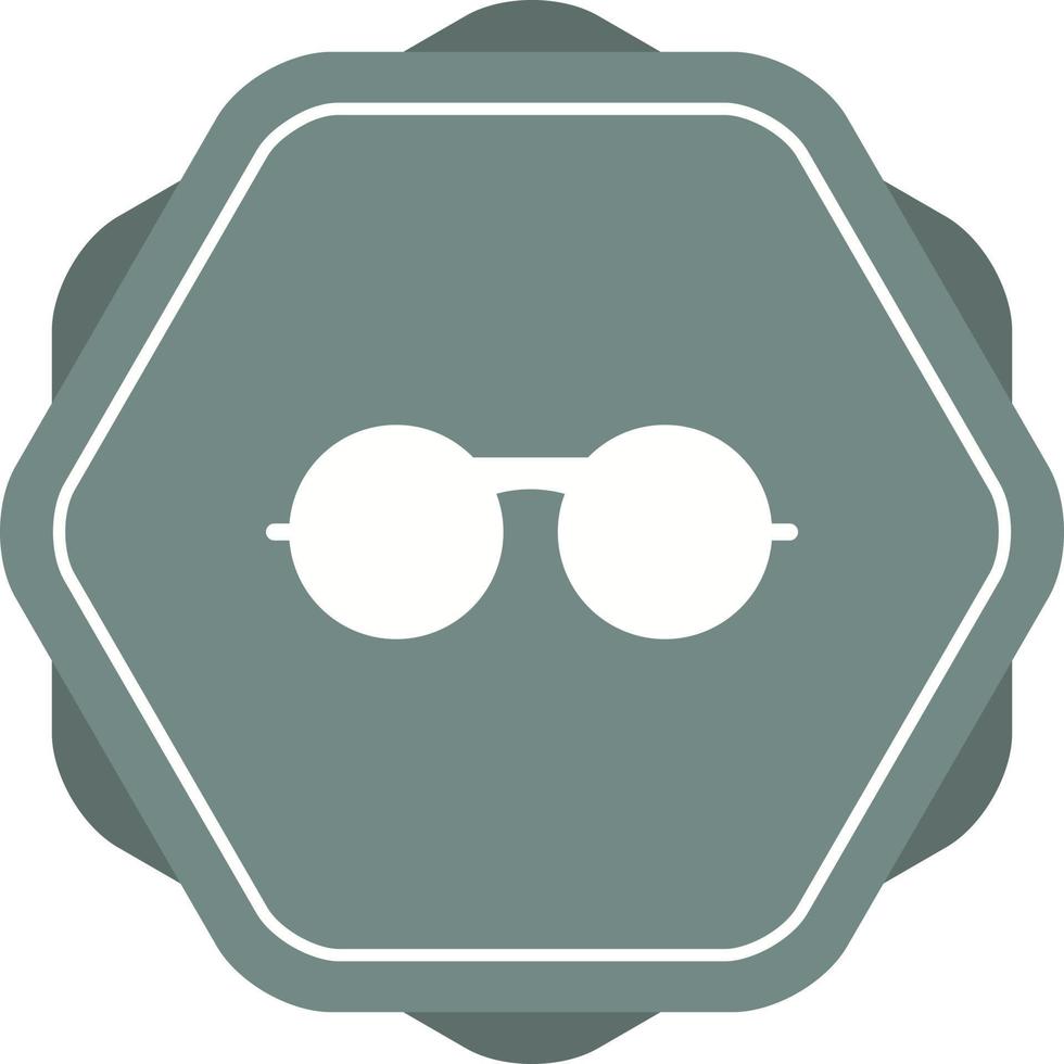 Unique Vintage Glasses Glyph Icon vector