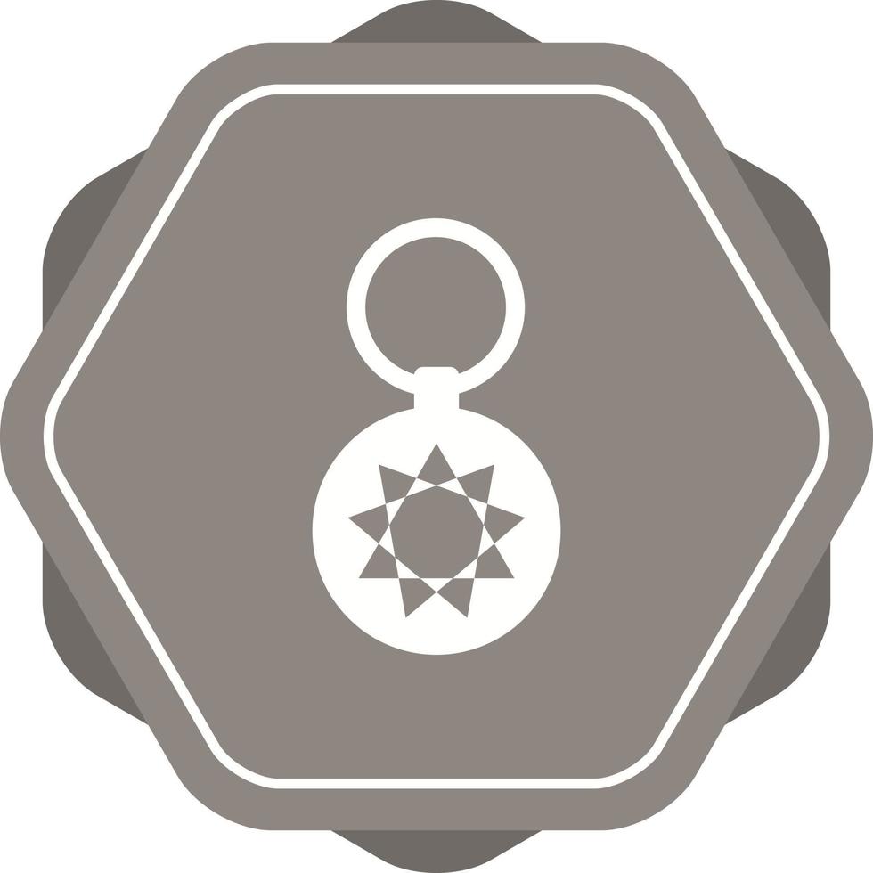 Unique Key Chain Vector Glyph Icon