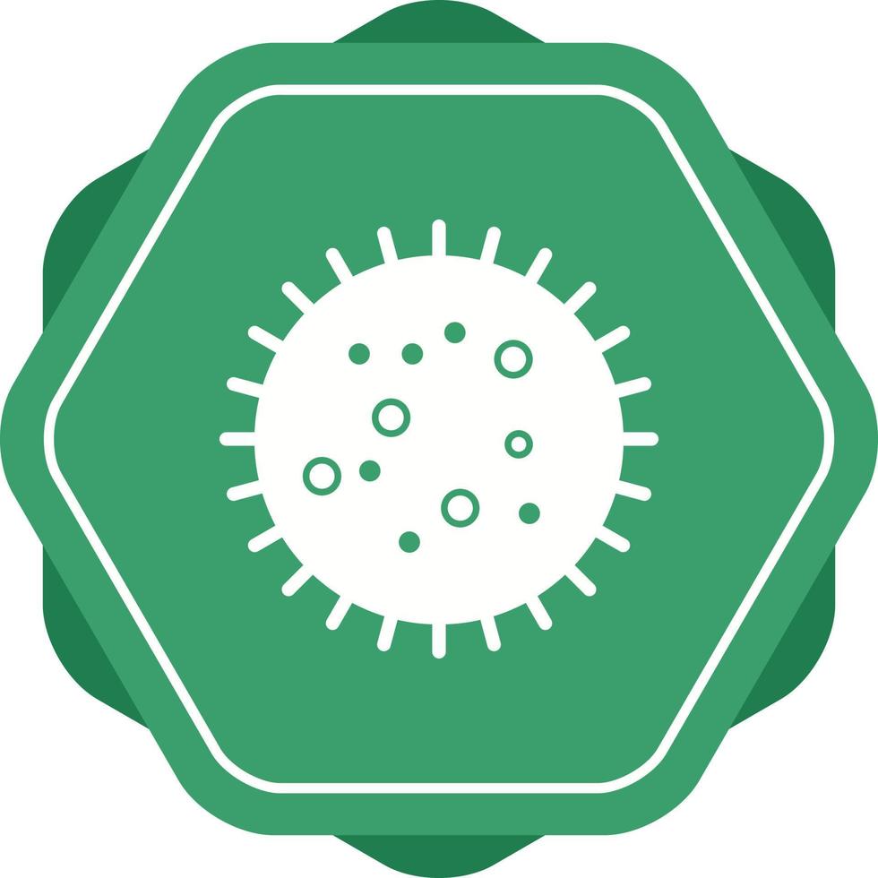 Unique Bacteria In Slide Vector Glyph Icon