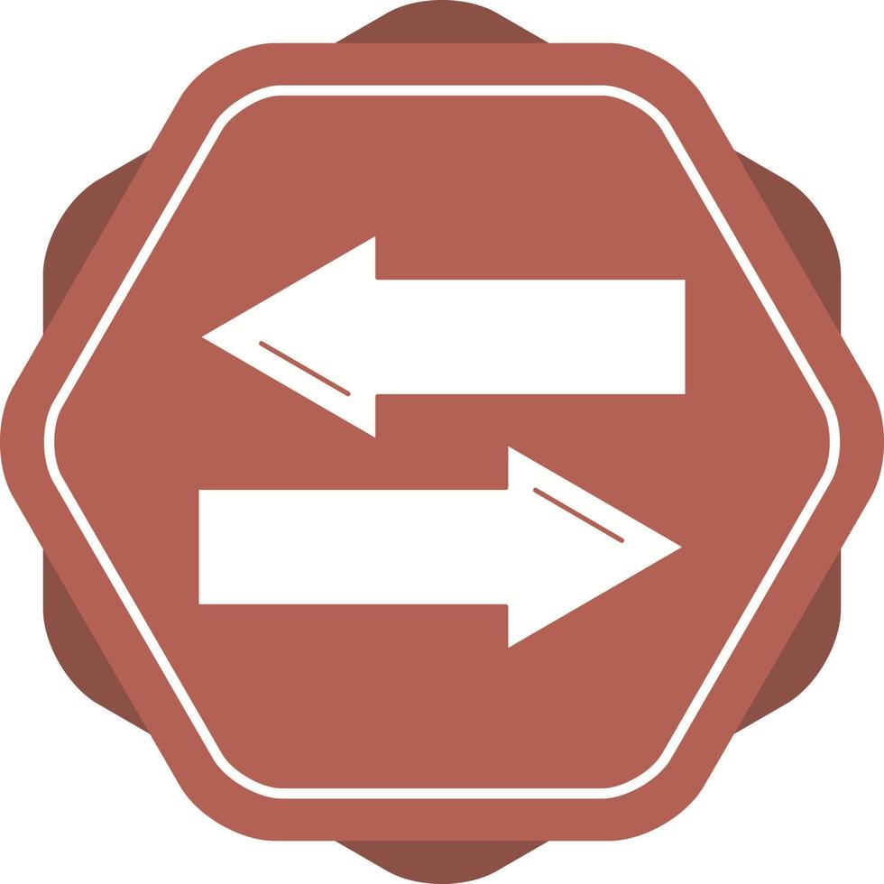 Beautiful Directional arrows Vector Glyph icon