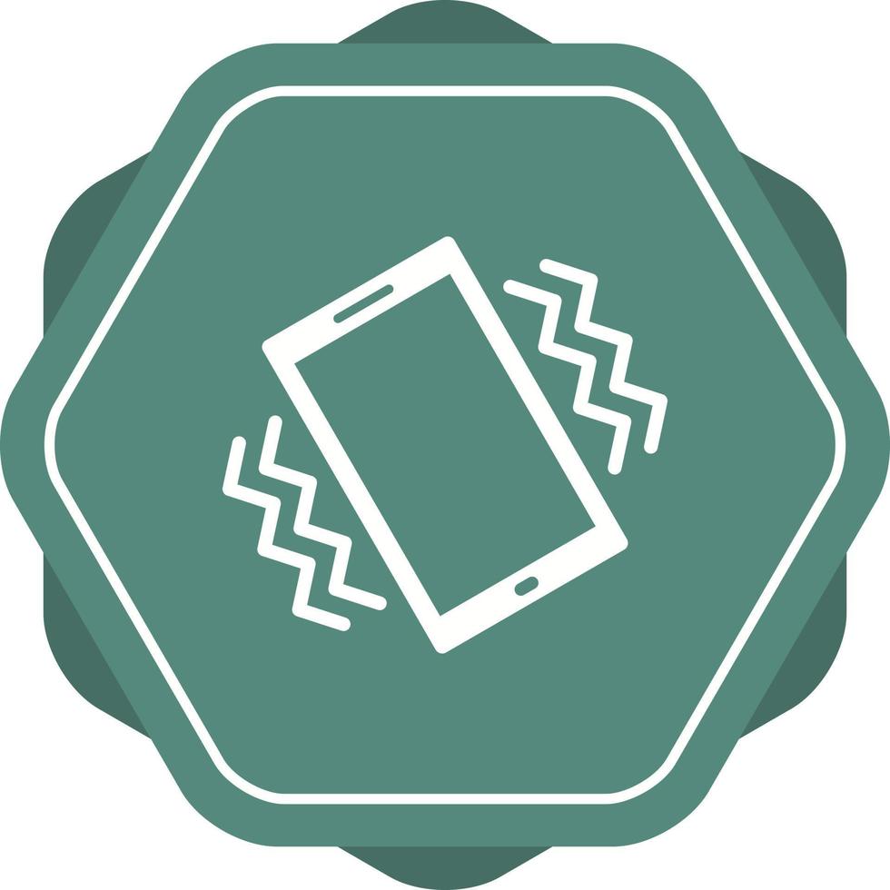 Unique Vibration Mode Vector Glyph Icon