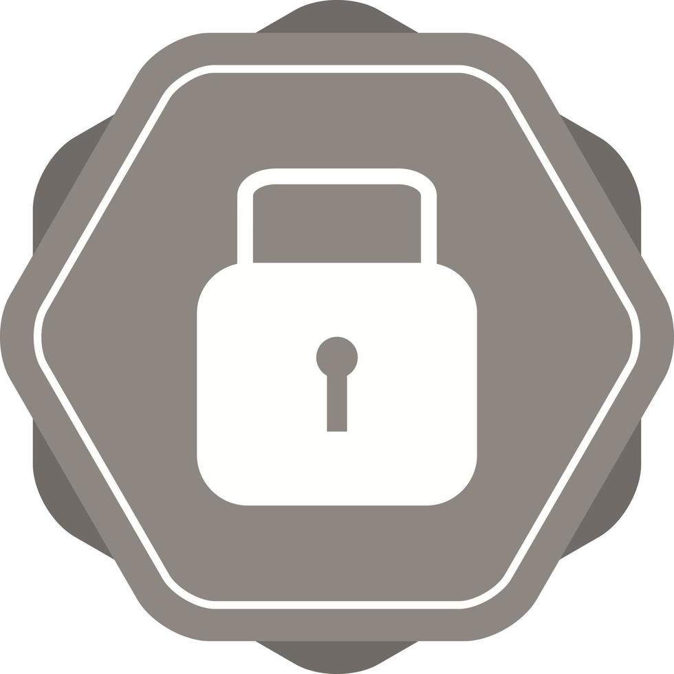 Unique Security Vector Glyph Icon