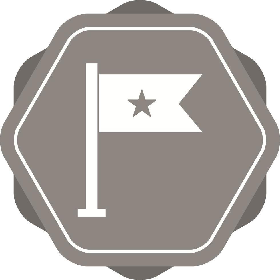 Beautiful Flag Vector Glyph icon