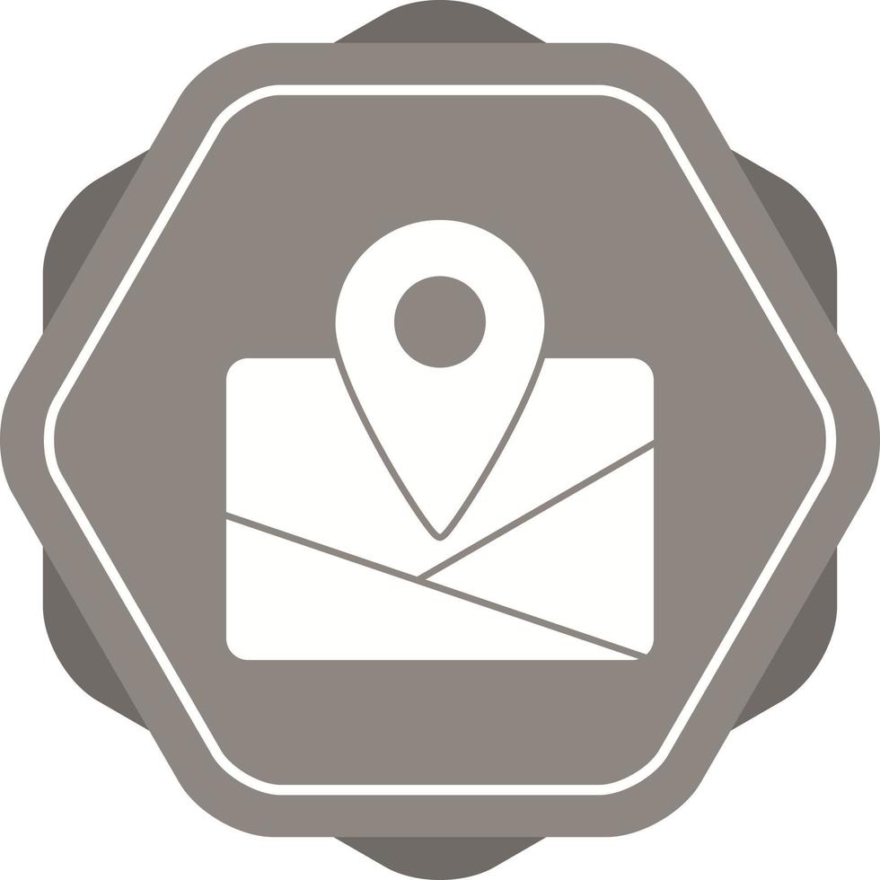 Unique Map Vector Glyph Icon