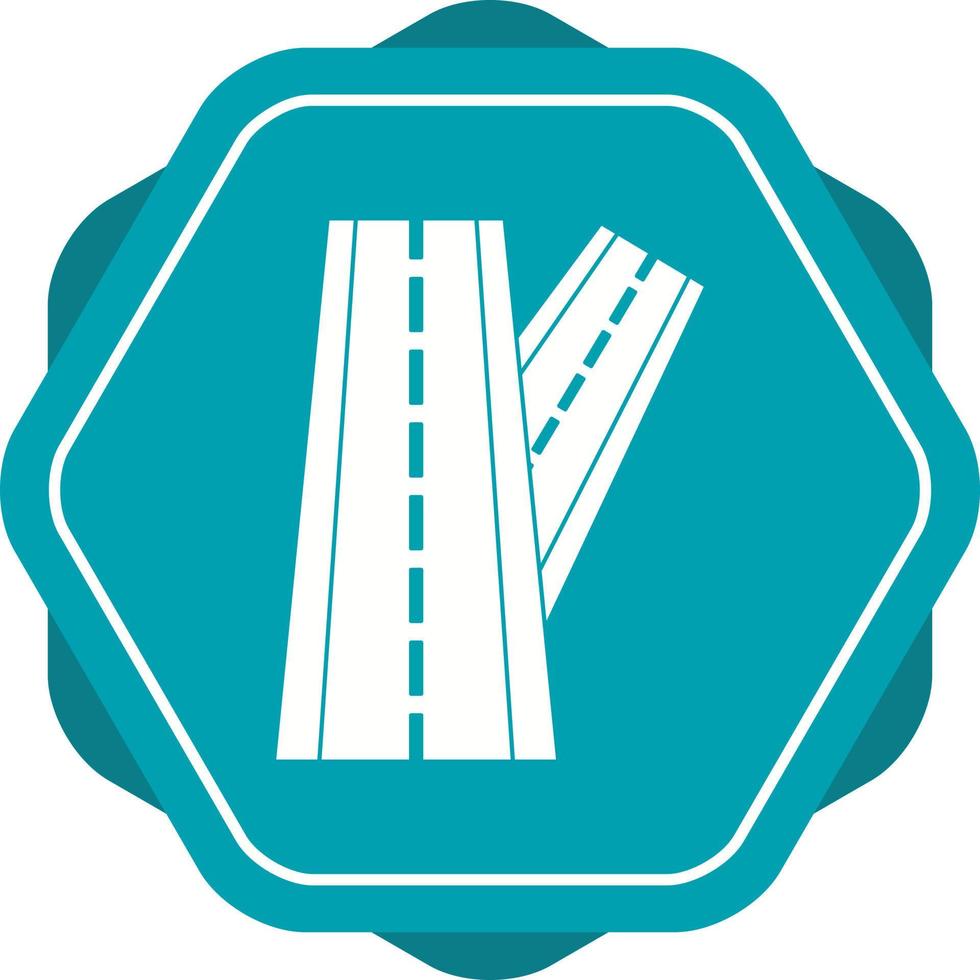 Beautiful Linked road Vector Glyph icon