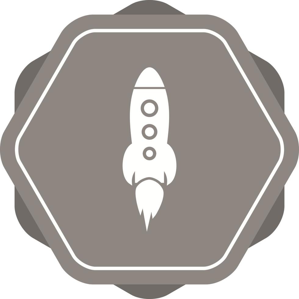 Beautiful Rocket Vector Glyph icon