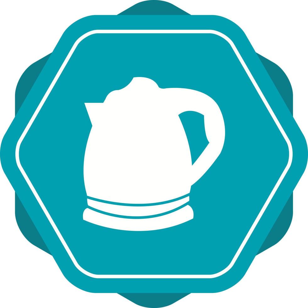 Unique Kettle Glyph Vector Icon