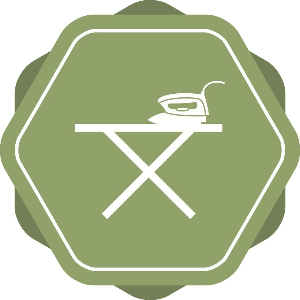 Unique Iron Stand Glyph Vector Icon
