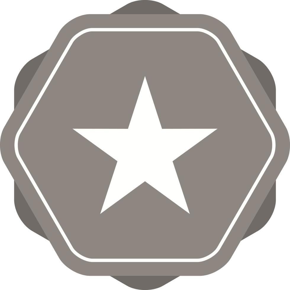 Unique Star Vector Glyph Icon