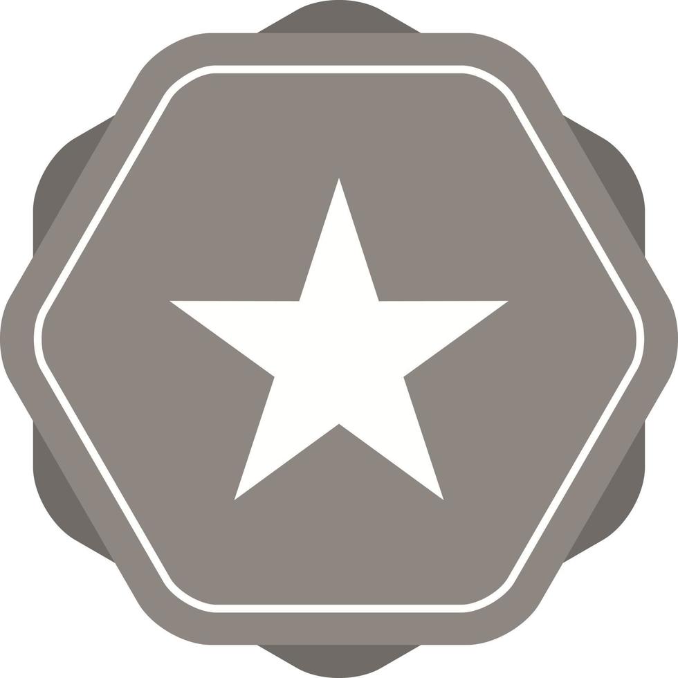 Unique Star Vector Glyph Icon