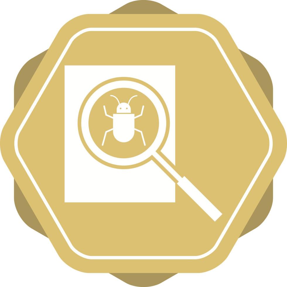 Beautiful Search bug Vector Glyph icon