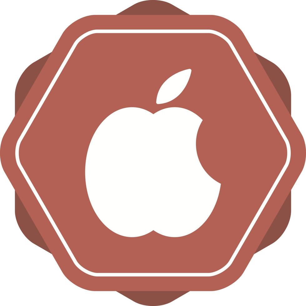 Beautiful Apple logo Vector Glyph icon