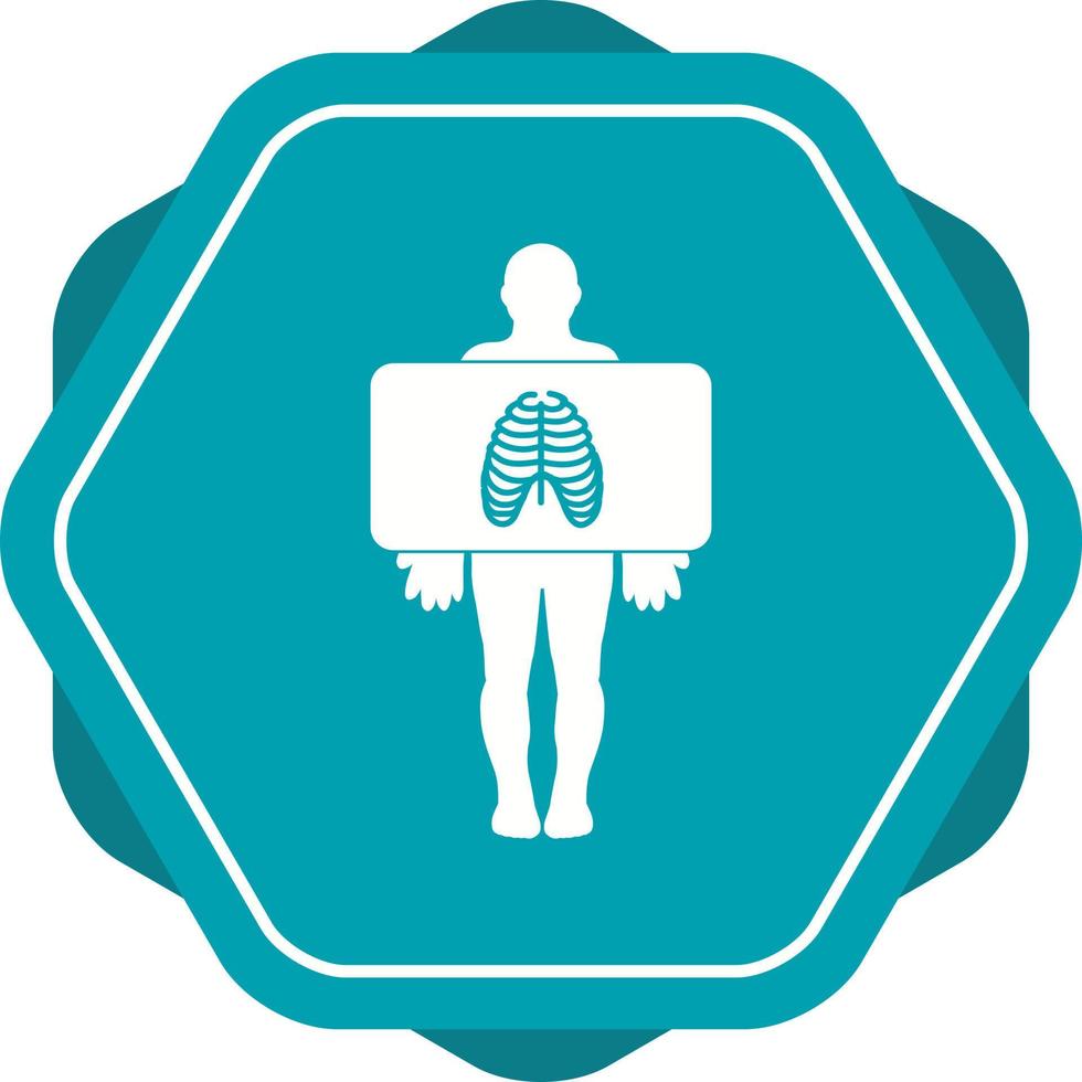 Beautiful Chest X ray Vector Glyph icon