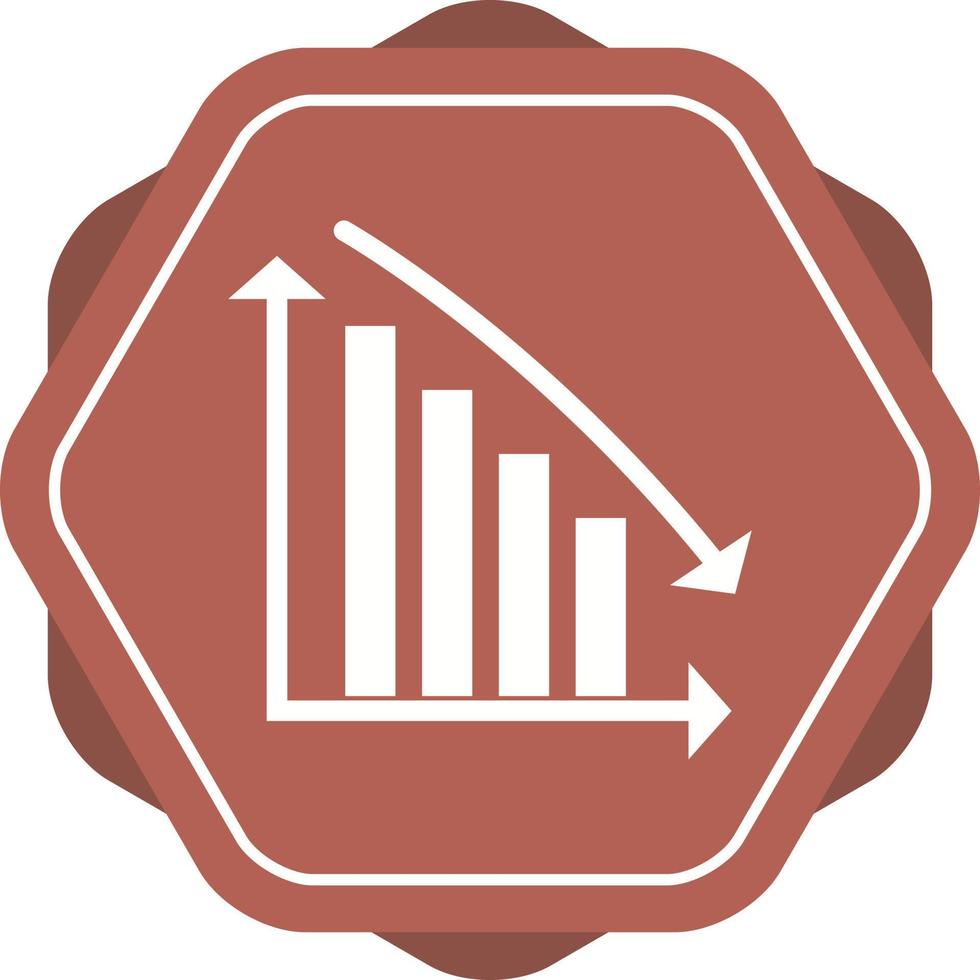 Beautiful Descending bar Vector Glyph icon
