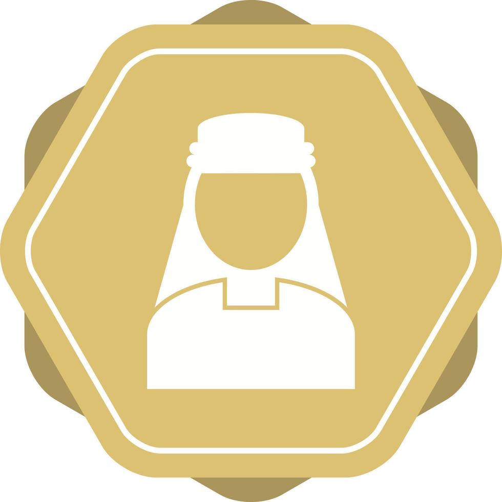 Beautiful Turkish Man Glyph Vector Icon